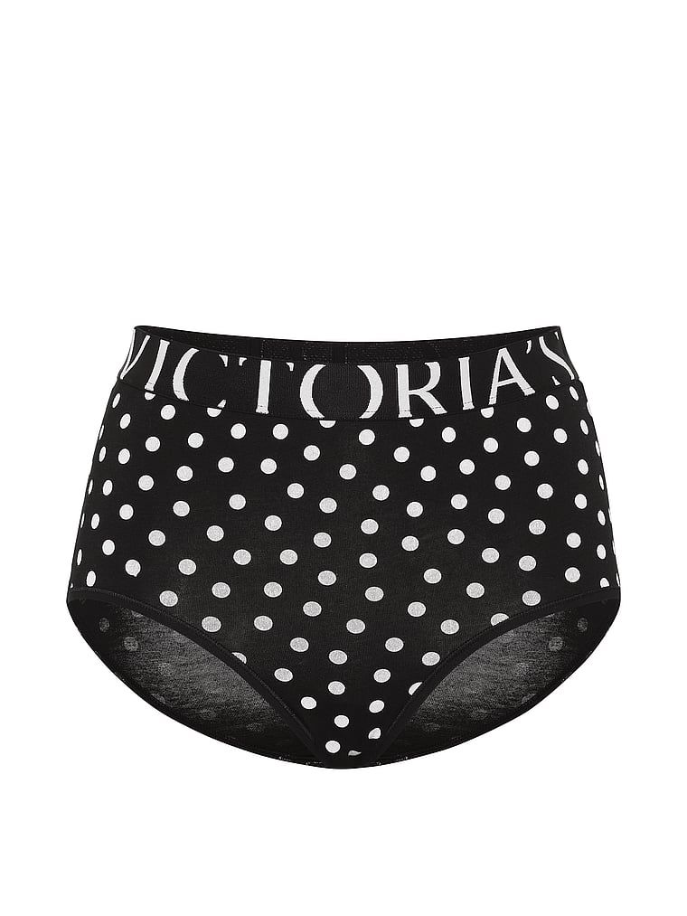 Majtki bawełniane z wysokim stanem Exploded Logo Brief. Produkt jest wzorzysty i pochodzi z kolekcji Cotton. 