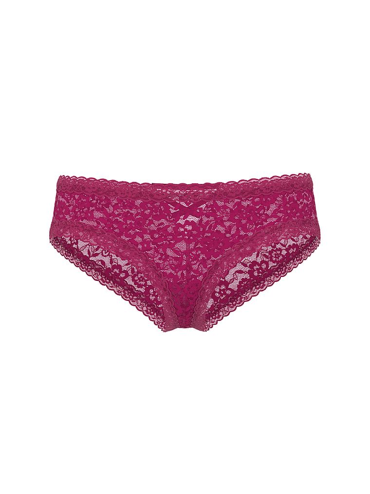 Majtki koronkowe z paseczkami z tyłu Blossom Cheeky. Produkt ma kolor różowy i pochodzi z kolekcji Lacie. 