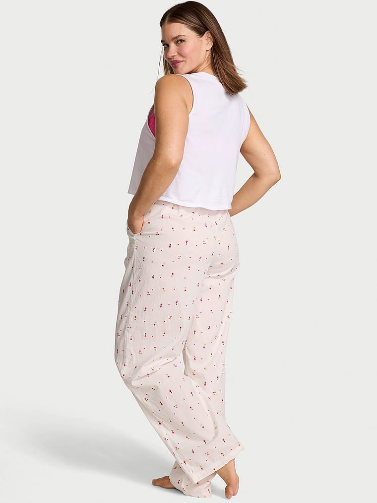 Spodnie od piżamy bawełniane Mix & Match Heritage. Produkt ma kolor kwiatowe i pochodzi z kolekcji Victoria's Secret. 
