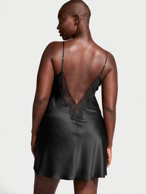 Victoria's Secret Koszulka nocna satynowa Satin and Rose Slip