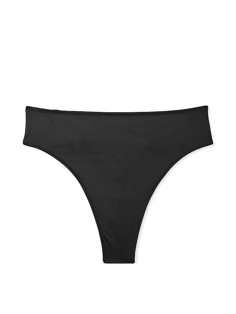 Stringi z wysokim stanem i paseczkami z tyłu Strappy-Back. Produkt ma kolor czarny i pochodzi z kolekcji Very Sexy. 