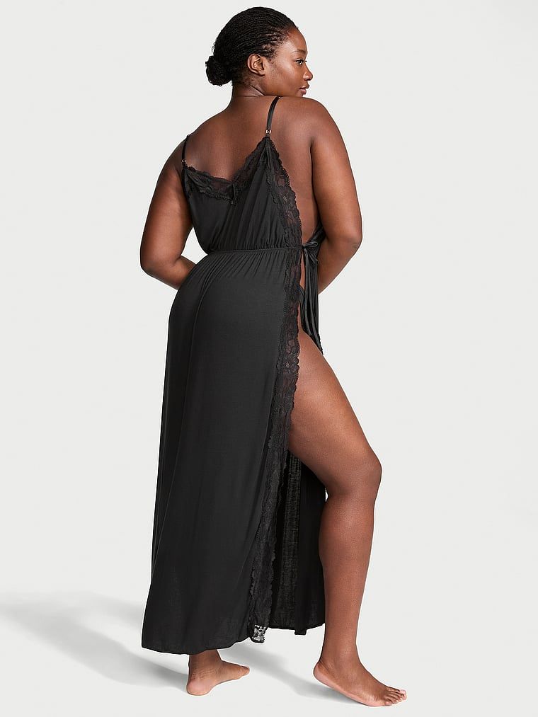 Victoria's Secret Koszula nocna maxi z modalu High-Slit Slip