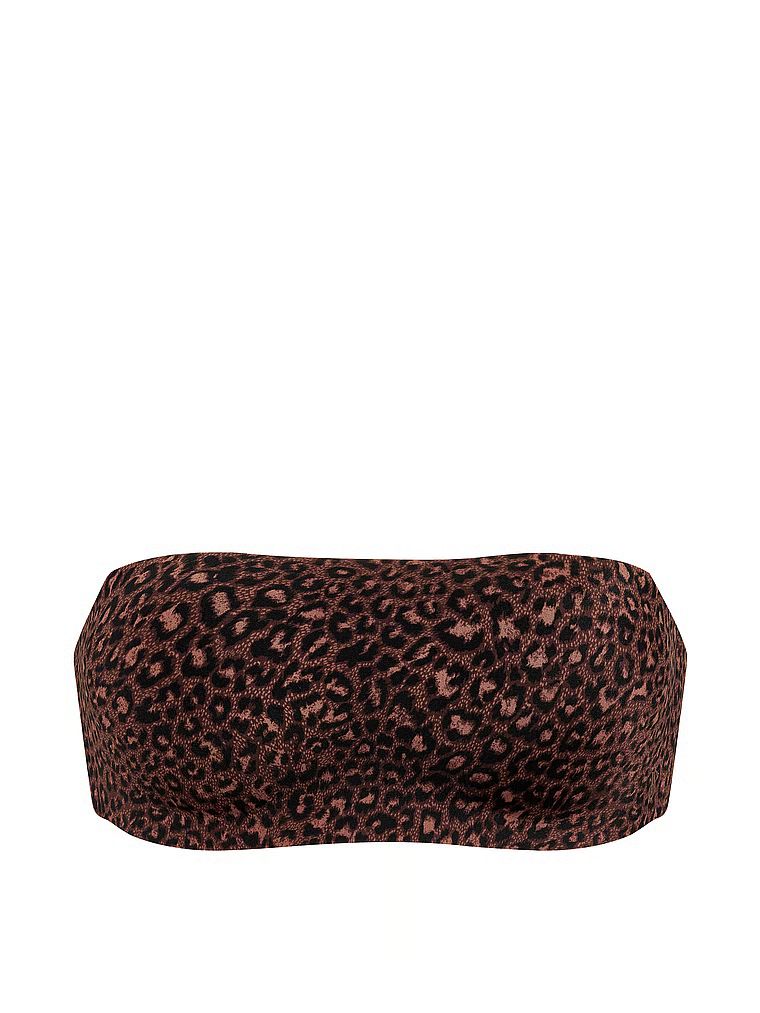 Biustonosz push-up bez ramiączek i bez fiszbin Perfect Comfort Strapless. Produkt jest wzorzysty i pochodzi z kolekcji Victoria's Secret Bare. 