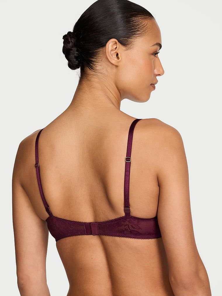 Very Sexy Biustonosz push-up powiększający o 2 rozmiary Bombshell Rose Lace