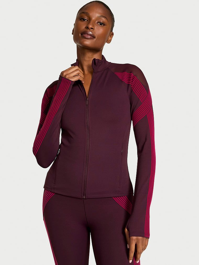 VSX Bluza sportowa z siateczkami i z suwakiem VSX Elevate Redefined Contours