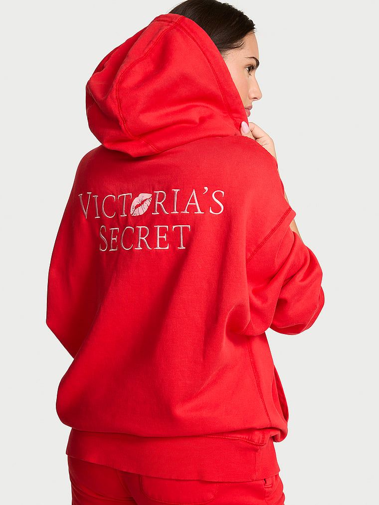 Bluza z kapturem Iconic Fleece. Produkt ma kolor czerwony i pochodzi z kolekcji Angel Essentials. 