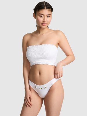 PINK Góra od bikini Iris z prążkowanej dzianiny