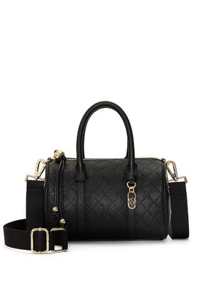 Black Debossed Mała torebka crossbody
