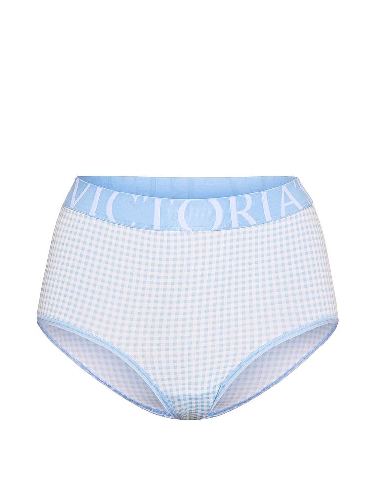 Majtki bawełniane z wysokim stanem Exploded Logo Brief. Produkt jest wzorzysty i pochodzi z kolekcji Cotton. 