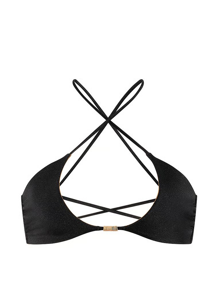 Góra od bikini dwustronna Cut-Out Rings Halter. Produkt ma kolor wielokolorowy i pochodzi z kolekcji Victoria's Secret Swim. 