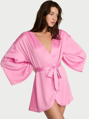 Victoria's Secret Szlafrok satynowy krótki