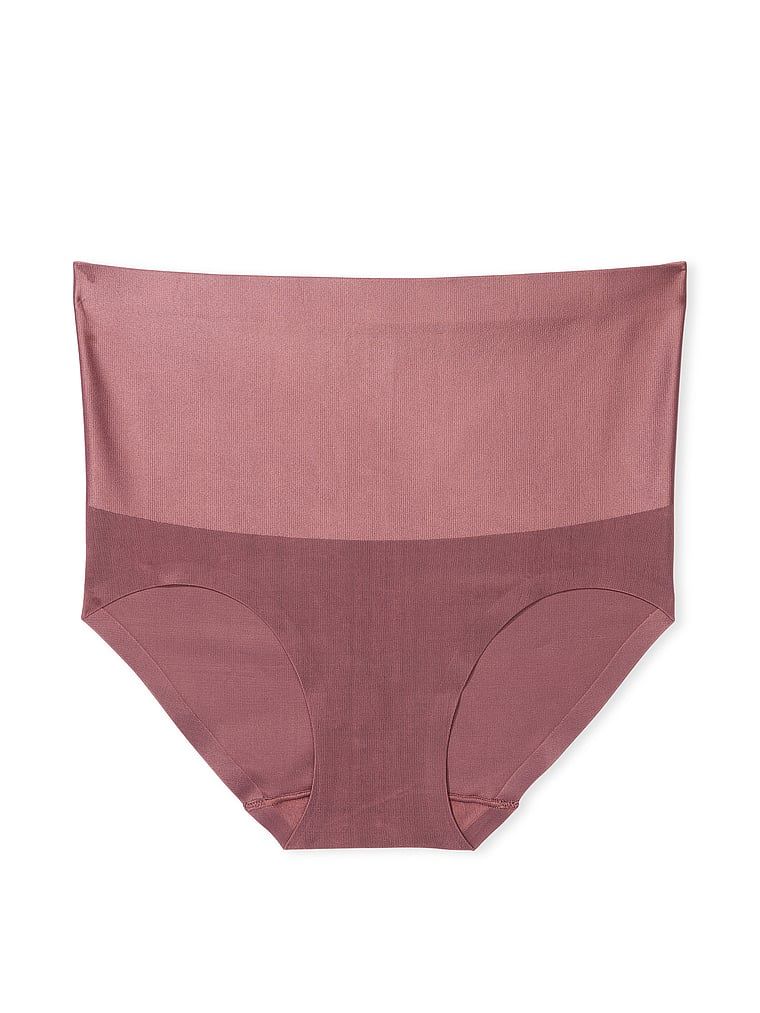 Majtki modelujące z wysokim stanem Smoothing Shimmer Brief. Produkt ma kolor różowy i pochodzi z kolekcji Body by Victoria. 