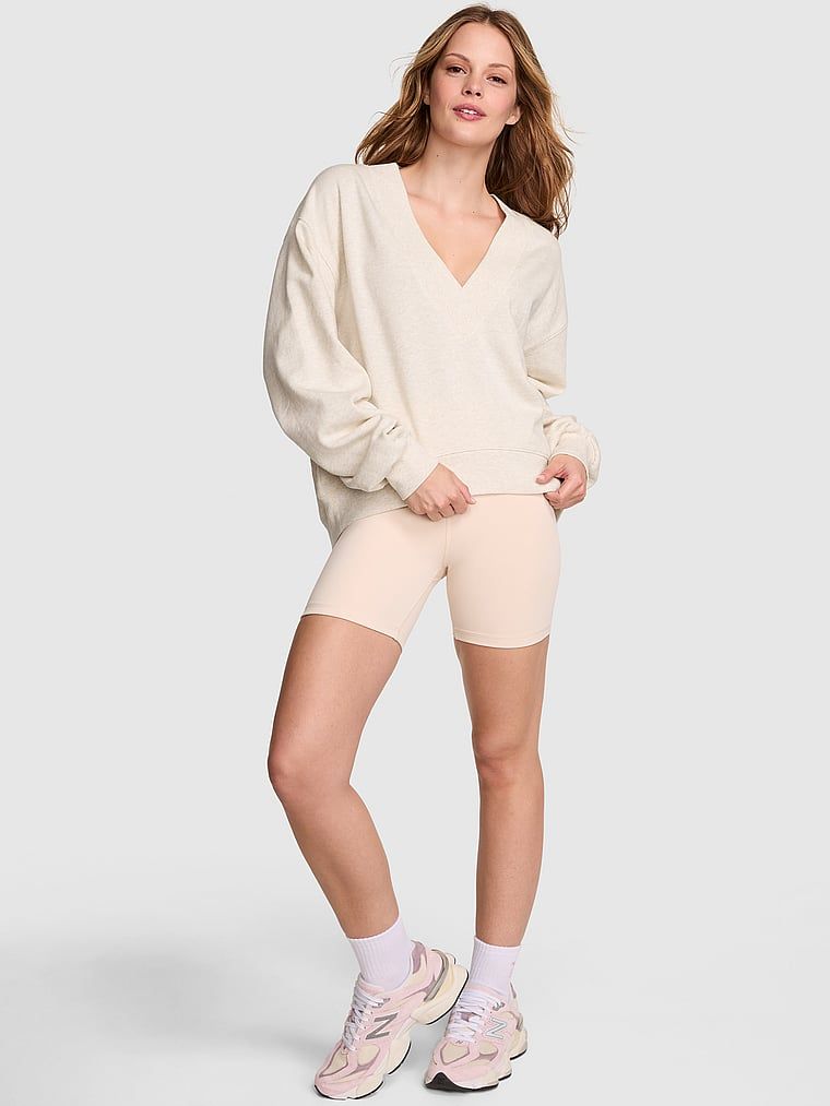 Krótka bluza Ivy Fleece V-Neck High-Low