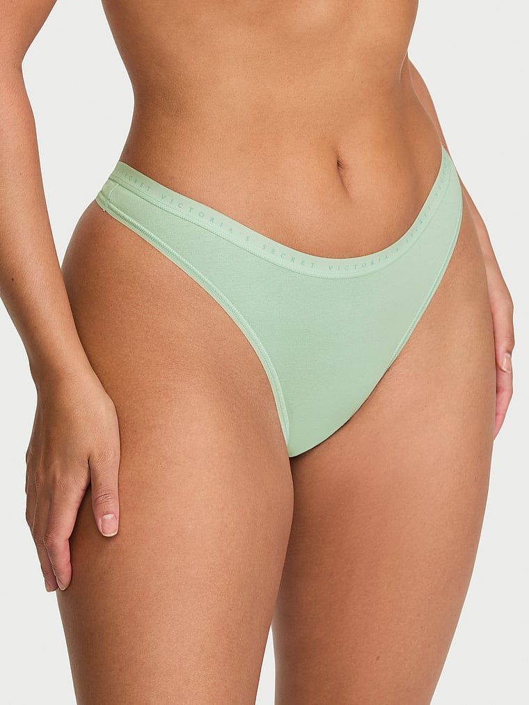 Victoria's Secret Stringi bawełniane High-Leg Scoop