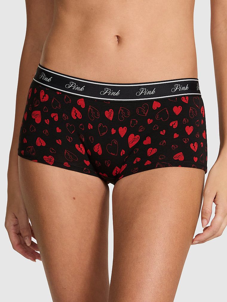 Majtki Boyshort z Bawełny z Logo