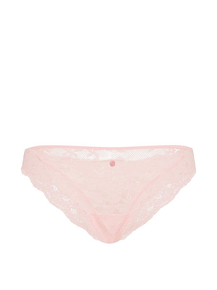 Majtki koronkowe Lace Bikini. Produkt ma kolor różowy i pochodzi z kolekcji Dream Angels. 