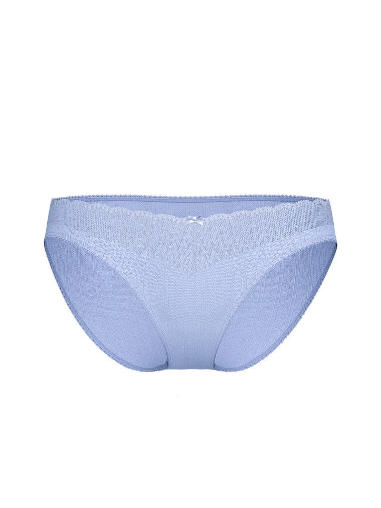 Majtki Lace Pointelle Bikini. Produkt ma kolor purpurowy i pochodzi z kolekcji Body by Victoria. 
