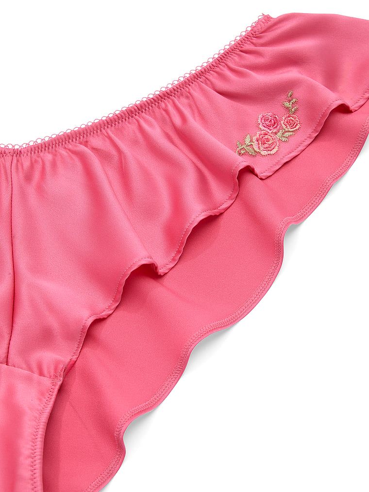 Majtki z falbankami Sweet Melody Flutter Brazilian. Produkt ma kolor różowy i pochodzi z kolekcji Dream Angels. 