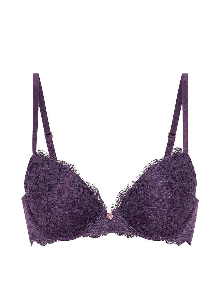 Biustonosz push-up Dream Angels. Produkt ma kolor fioletowy i pochodzi z kolekcji Dream Angels. 