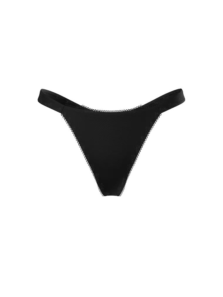 Stringi z pomponami Pom Pom Bow. Produkt ma kolor czarny i pochodzi z kolekcji Dream Angels. 