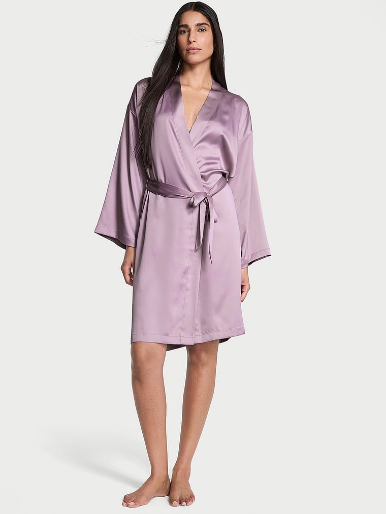 Victoria's Secret Szlafrok satynowy Midi