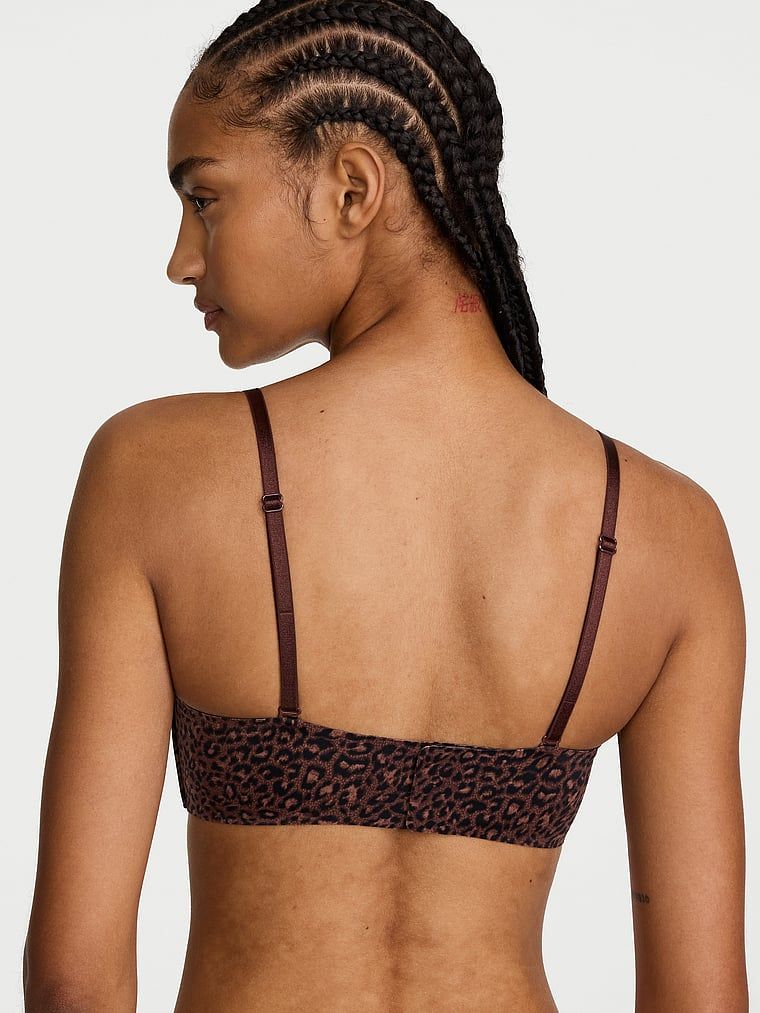 Biustonosz lekko usztywniany bez ramiączek Sweetheart Strapless. Produkt jest wzorzysty i pochodzi z kolekcji Victoria's Secret Bare. 