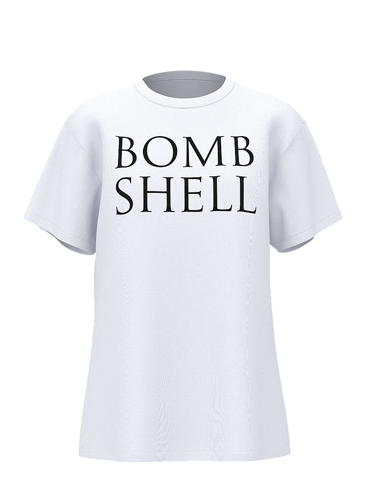 T-shirt bawełniany oversize VSFS 2025. Produkt ma kolor biały i pochodzi z kolekcji Angel Essentials. 