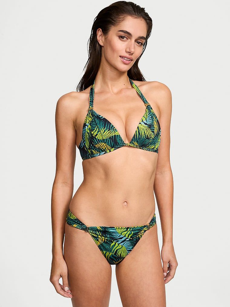 Góra od bikini z push-upem Essential Harlow. Produkt jest wzorzysty i pochodzi z kolekcji Victoria's Secret Swim. 