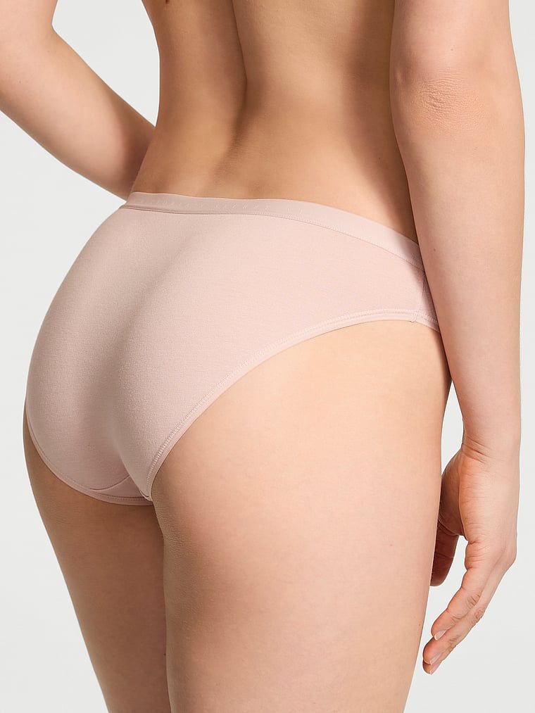 Majtki bawełniane Bikini. Produkt ma kolor beżowy i pochodzi z kolekcji Victoria's Secret. 