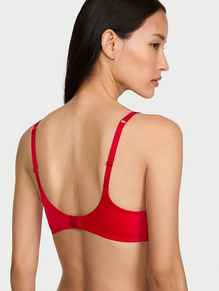 Biustonosz push-up bez fiszbin So Obsessed Shine Strap. Produkt ma kolor czerwony i pochodzi z kolekcji Very Sexy. 
