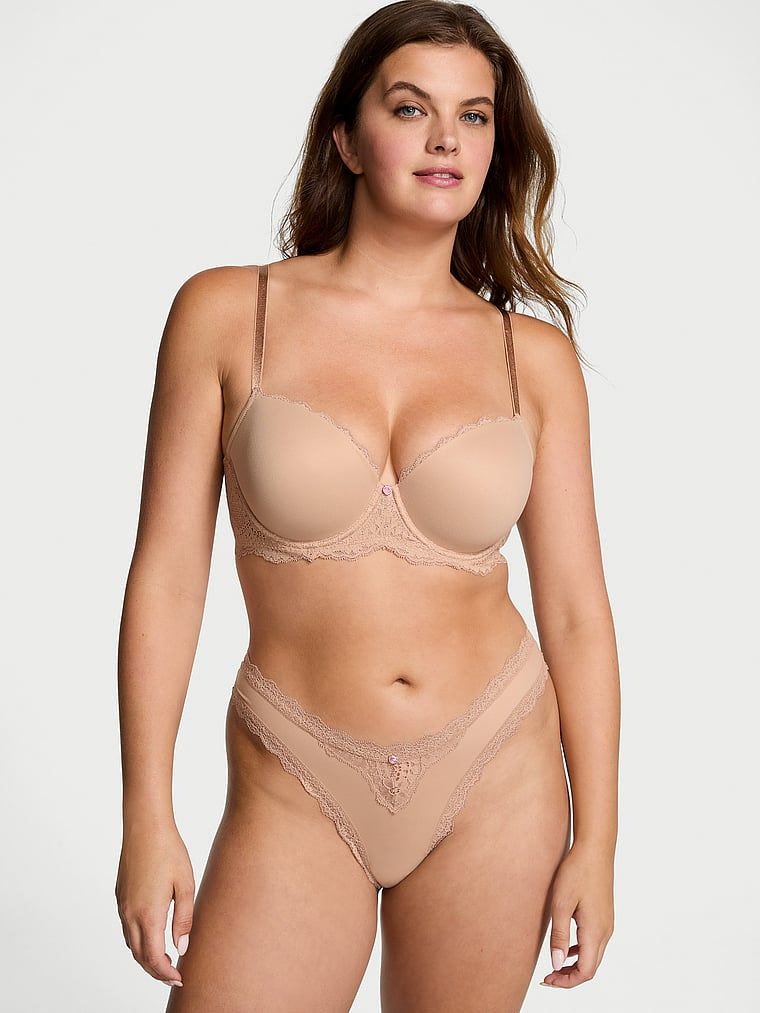 Dream Angels Biustonosz lekko usztywniany Smooth and Lace Classic Demi