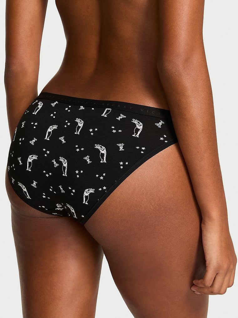 Majtki bawełniane Bikini. Produkt jest wzorzysty i pochodzi z kolekcji Victoria's Secret. 