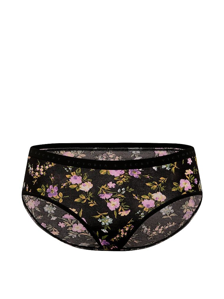 Majtki bawełniane Hiphugger. Produkt ma kolor kwiatowy i pochodzi z kolekcji Victoria's Secret. 