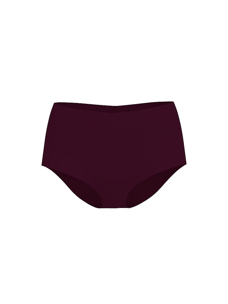 Majtki bezszwowe figi z wysokim stanem No-Show. Produkt ma kolor purpurowy i pochodzi z kolekcji No-Show. 