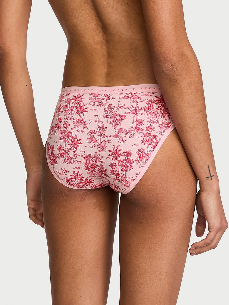 Majtki bawełniane Bikini. Produkt jest wzorzysty i pochodzi z kolekcji Victoria's Secret. 