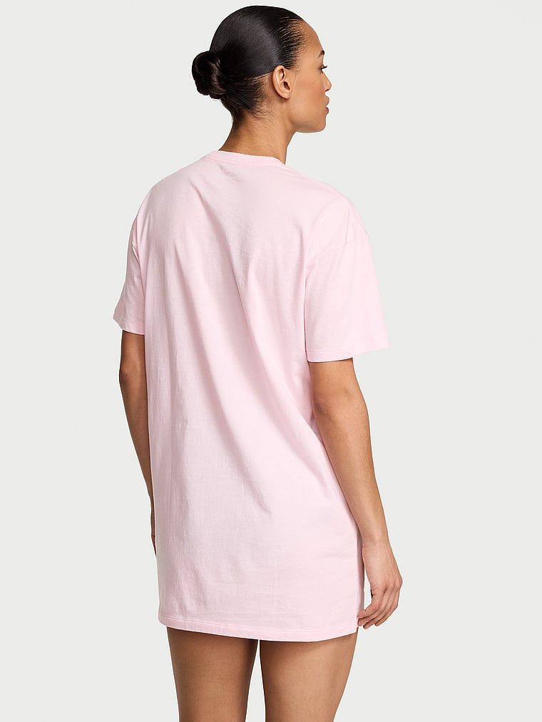 Victoria's Secret T-shirt bawełniany do spania oversize