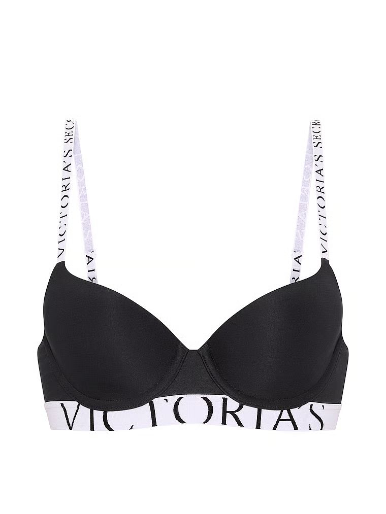 Biustonosz lekko usztywniany CoolBra Demi. Produkt ma kolor czarny i pochodzi z kolekcji T-shirt. 