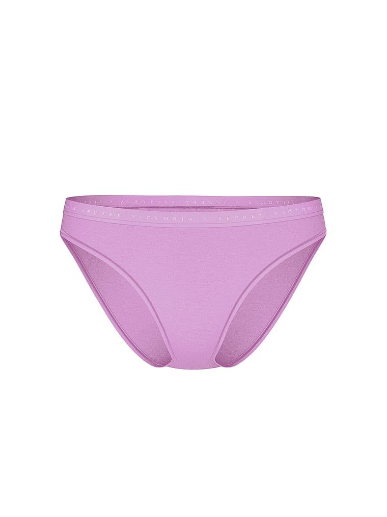 Majtki bawełniane Bikini. Produkt ma kolor purpurowy i pochodzi z kolekcji Victoria's Secret. 