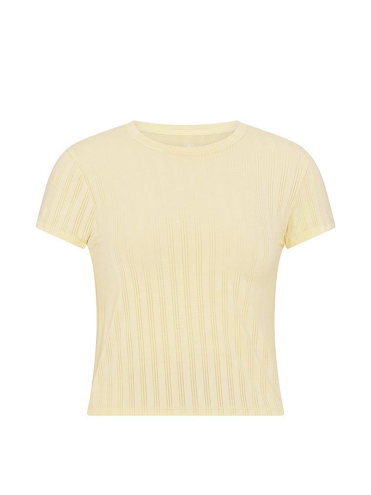 T-shirt z modalu do spania SoSoft Ultra-Fine. Produkt ma kolor żółty i pochodzi z kolekcji Victoria's Secret. 