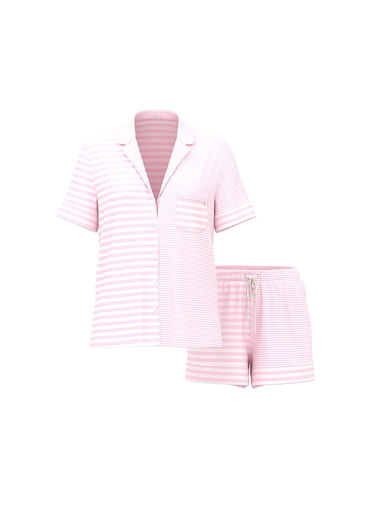 Piżama z modalu z szortami. Produkt jest wzorzysty i pochodzi z kolekcji Victoria's Secret. 