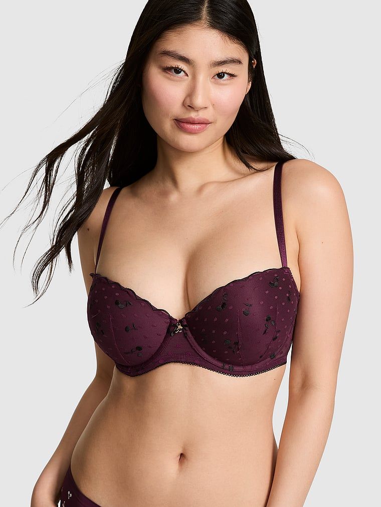 PINK Biustonosz balkonetka Push-Up PINK Wink