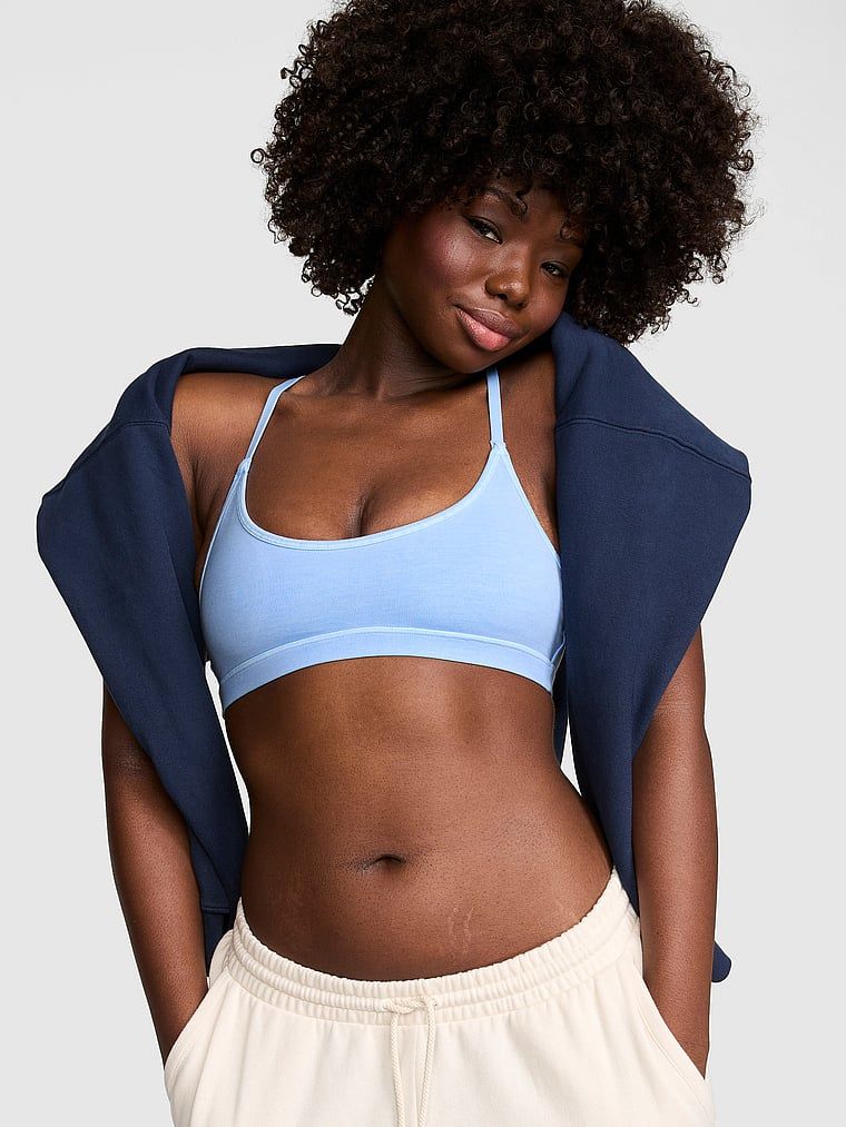 Biustonosz racerback z głębokim dekoltem All-Day Cotton