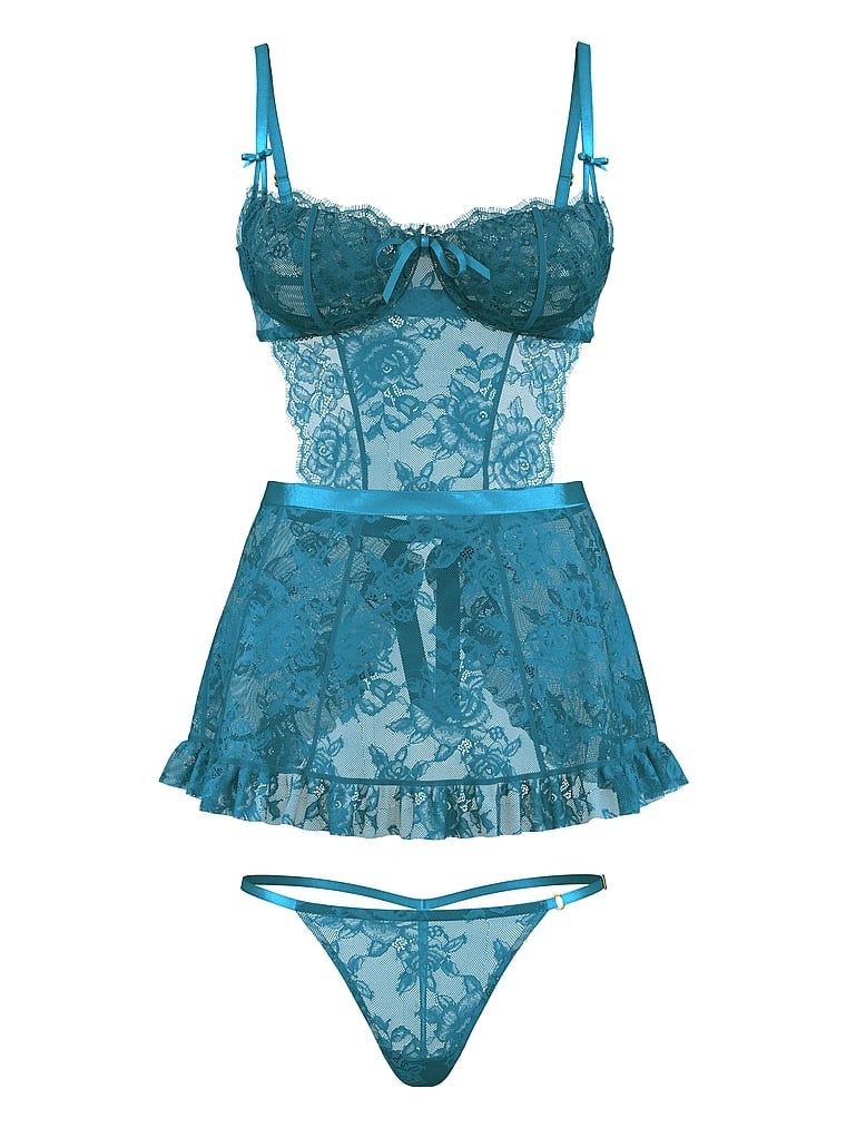 Very Sexy Fartuszek i stringi Wicked Rose Lace