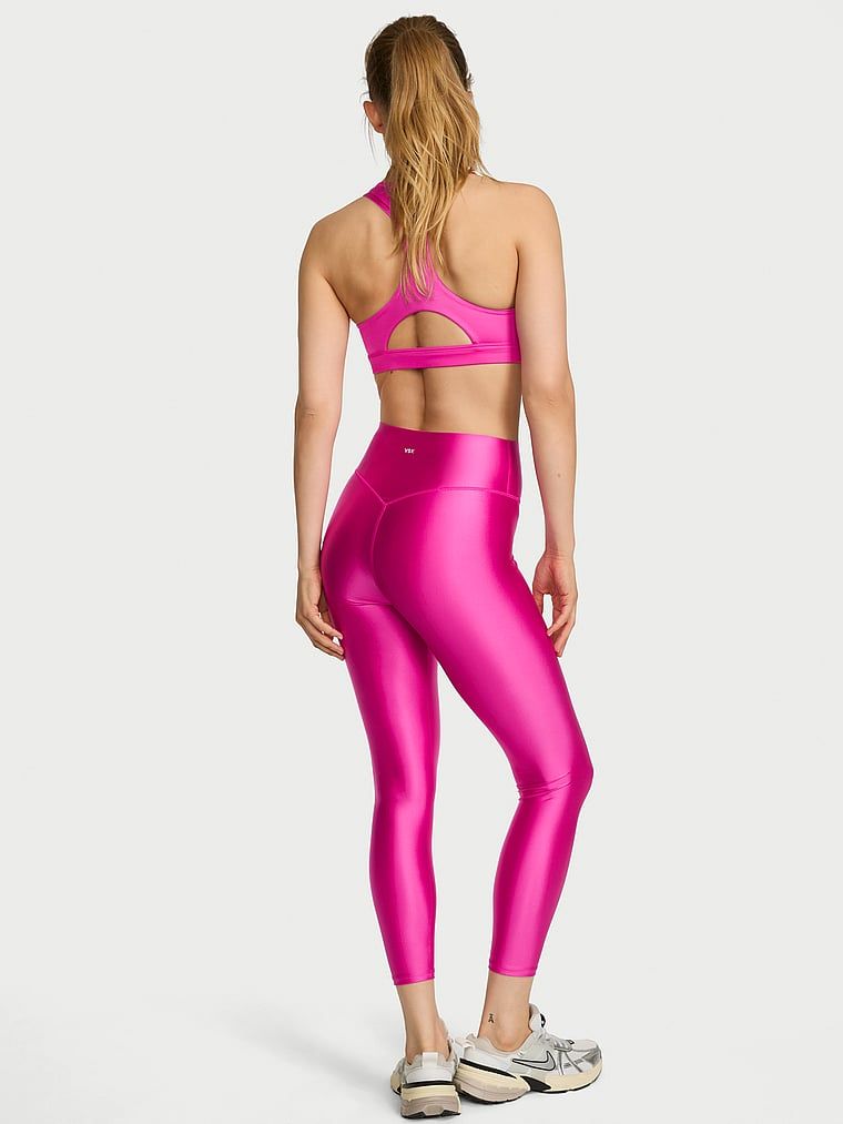 Legginsy z błyszczącego materiału VSX GlossyTech. Produkt ma kolor różowy i pochodzi z kolekcji VSX. 