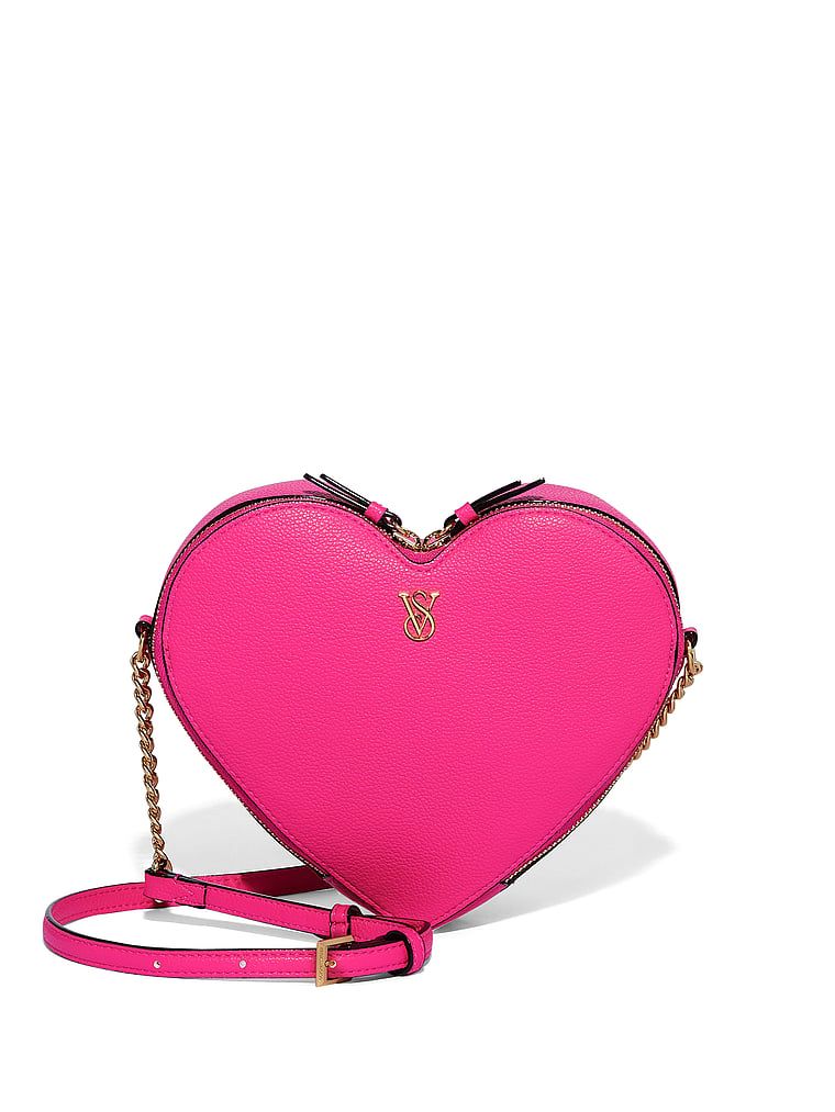 Hot Pink Torebka crossbody w kształcie serca