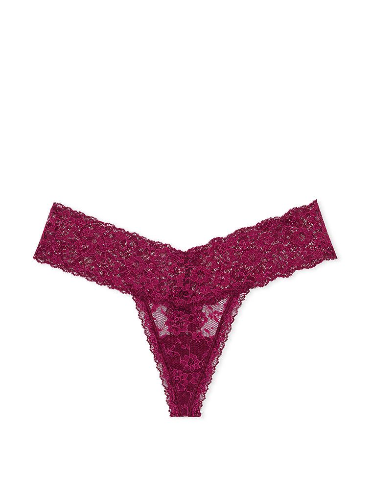Stringi z koronką Lace. Produkt ma kolor czerwony i pochodzi z kolekcji Lacie. 