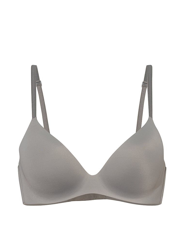 Biustonosz lekko usztywniany FlexFactor Demi. Produkt ma kolor szary i pochodzi z kolekcji Body by Victoria. 