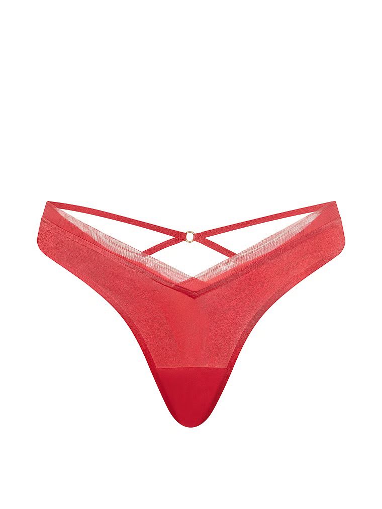 Stringi z paseczkami z tyłu Sheer Reveal. Produkt ma kolor różowy i pochodzi z kolekcji Very Sexy. 