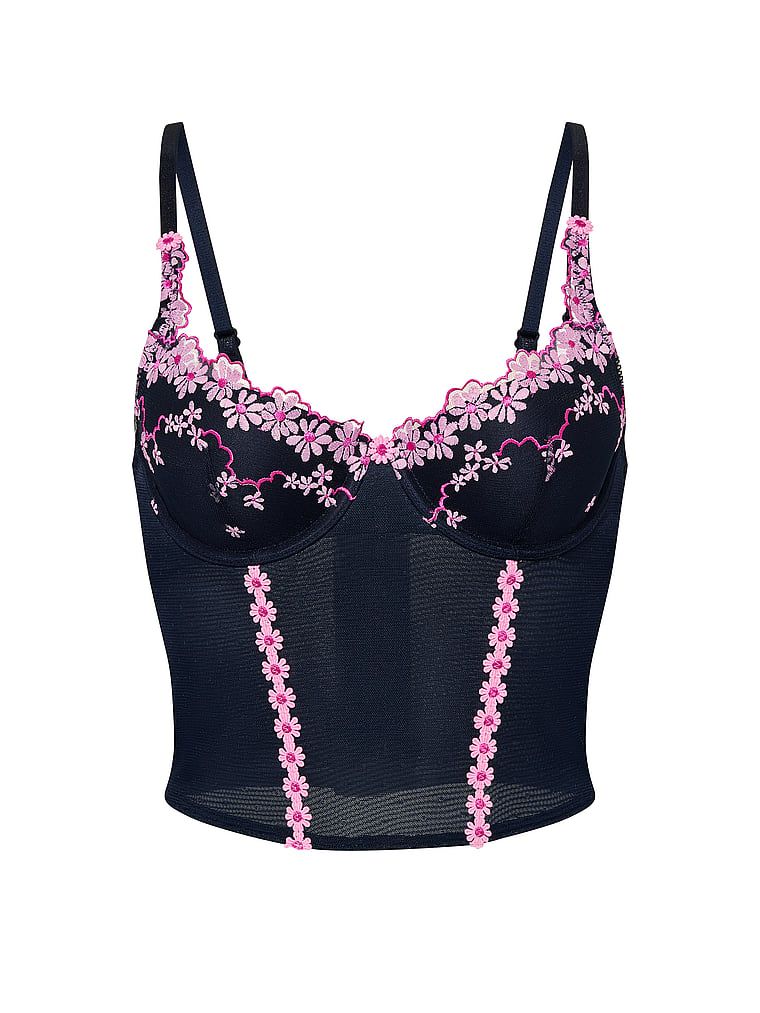 Top gorsetowy lekko usztywniany scoop PINK Wink