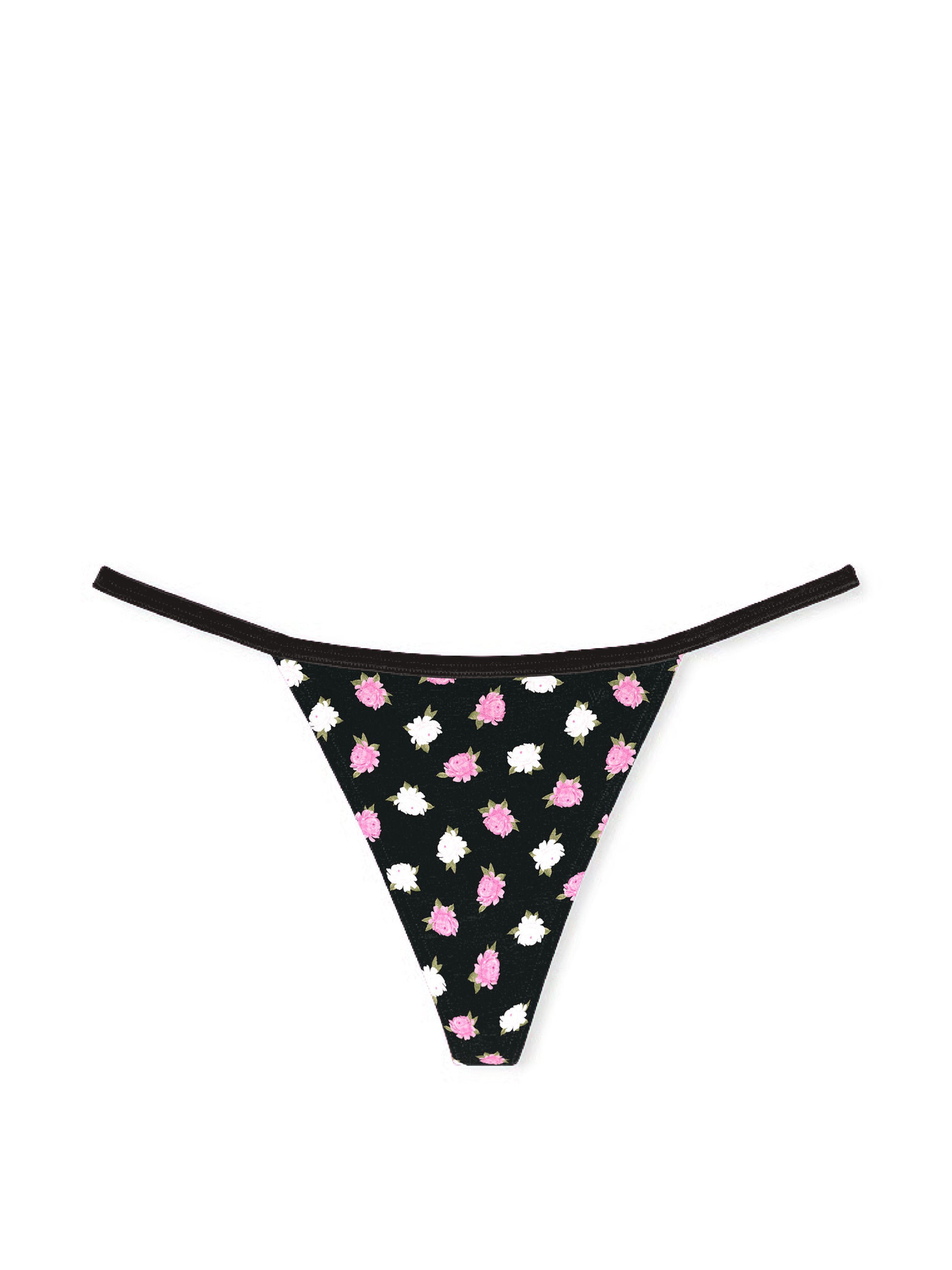 Stringi bawełniane Stretch Cotton. Produkt jest wzorzysty i pochodzi z kolekcji Victoria's Secret. 